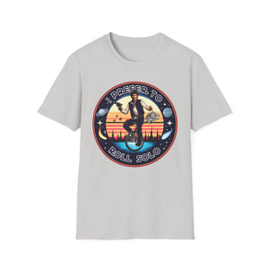 Han Solo Unicycle On Gildan Softstyle Tee