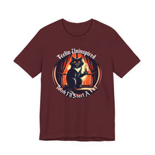 Load image into Gallery viewer, Dark Humor Cat on Bella+Canvas Tee
