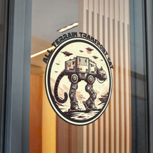 Load image into Gallery viewer, All Terrain Cat on Die-Cut Stickers, (DTF) (black font)
