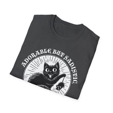 Load image into Gallery viewer, Adorable But Sadistic Cat Tee on Softstyle
