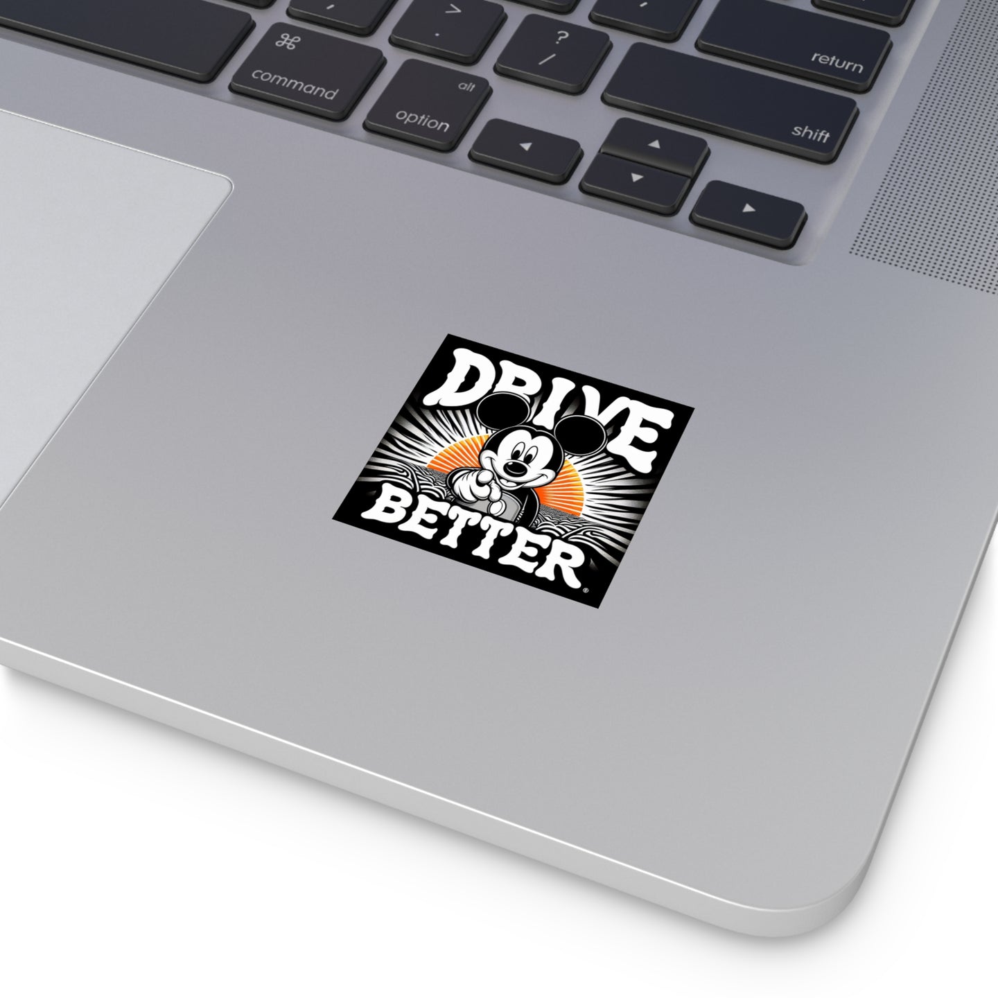 Drive Better Old School 8 X 8 Inch Square Vinyl Stickers