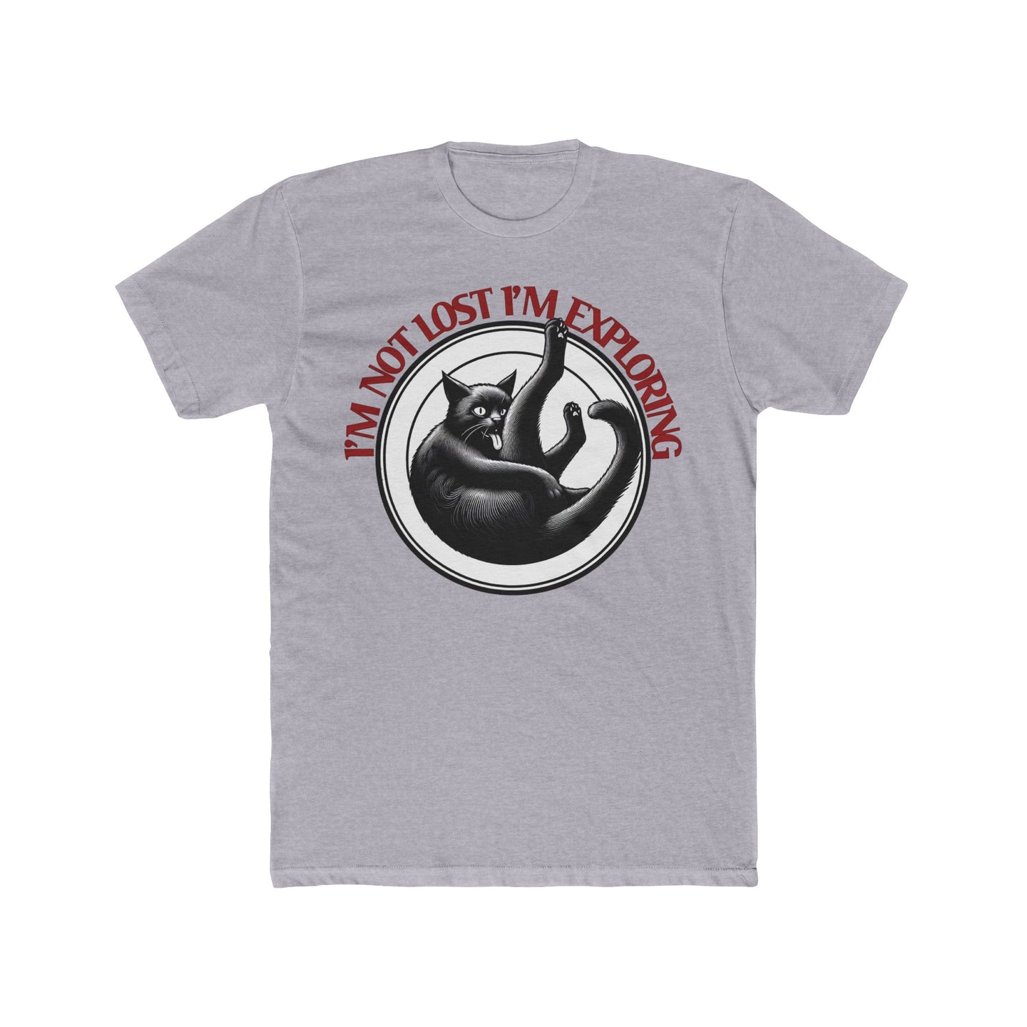 Exploring Cat on Next Level T-Shirt