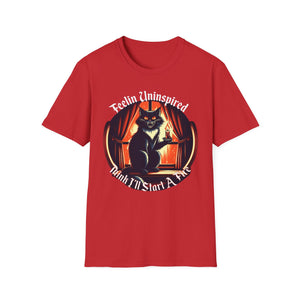 Dark Humor Cat Tee on Softstyle