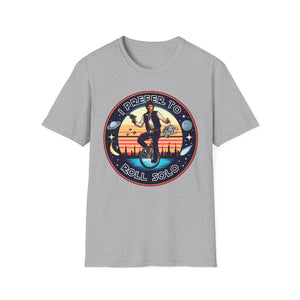 Han Solo Unicycle On Gildan Softstyle Tee