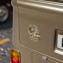 Load image into Gallery viewer, Eat Trash &amp; Get Lucky Transparent Sticker
