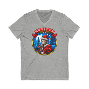 Santa Voorhees on Bella Canvas V-Neck