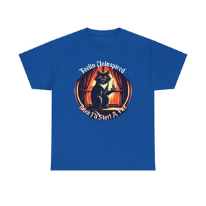 Dark Humor Cat on Gildan Heavy Cotton