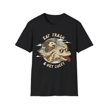 Load image into Gallery viewer, Eat Trash &amp; Get Lucky on Gildan Softstyle T-Shirt
