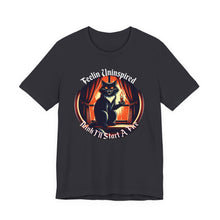 Load image into Gallery viewer, Dark Humor Cat on Bella+Canvas Tee
