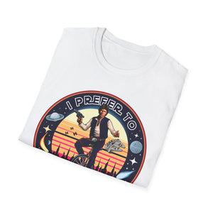 Han Solo Unicycle On Gildan Softstyle Tee