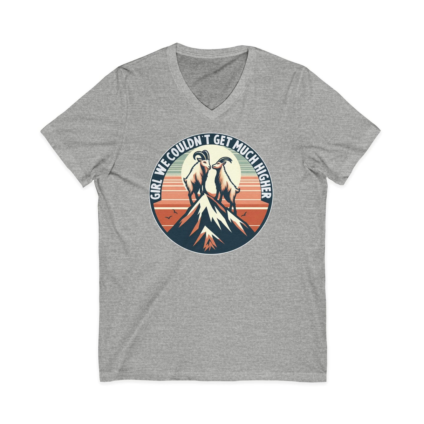 Goats Love The Doors on V-Neck Balla Canvas