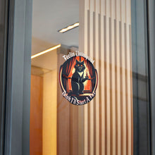 Load image into Gallery viewer, Dark Humor Cat Die-Cut Stickers, (DTF)
