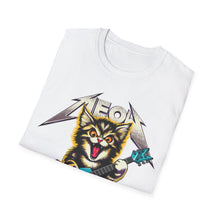 Load image into Gallery viewer, Hard Rock Kitty -- Pink -- On Gildan Softstyle T-Shirt
