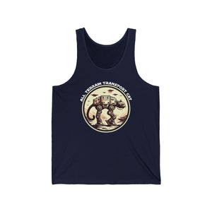 All Terrain Transport Cat on Bella+Canvas Tanktop