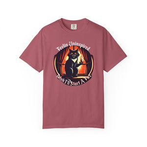 Dark Humor Cat on Comfort Colors T-shirt