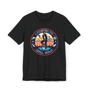 Han Solo Unicycle on Prime Essentials T-Shirt