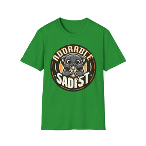 Adorable Sadist Cat Tee on Softstyle