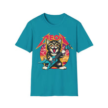 Load image into Gallery viewer, Hard Rock Kitty -- Pink -- On Gildan Softstyle T-Shirt
