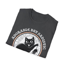 Load image into Gallery viewer, Adorable But Sadistic Cat Tee on Softstyle
