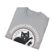 Load image into Gallery viewer, Adorable But Sadistic Cat Tee on Softstyle
