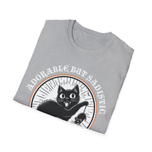 Adorable But Sadistic Cat Tee on Softstyle