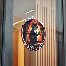 Load image into Gallery viewer, Dark Humor Cat Die-Cut Stickers, (DTF)
