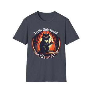 Dark Humor Cat Tee on Softstyle