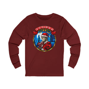 Santa Voorhees on Long Sleeve Comfort Tee