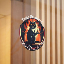 Load image into Gallery viewer, Dark Humor Cat Die-Cut Stickers, (DTF)
