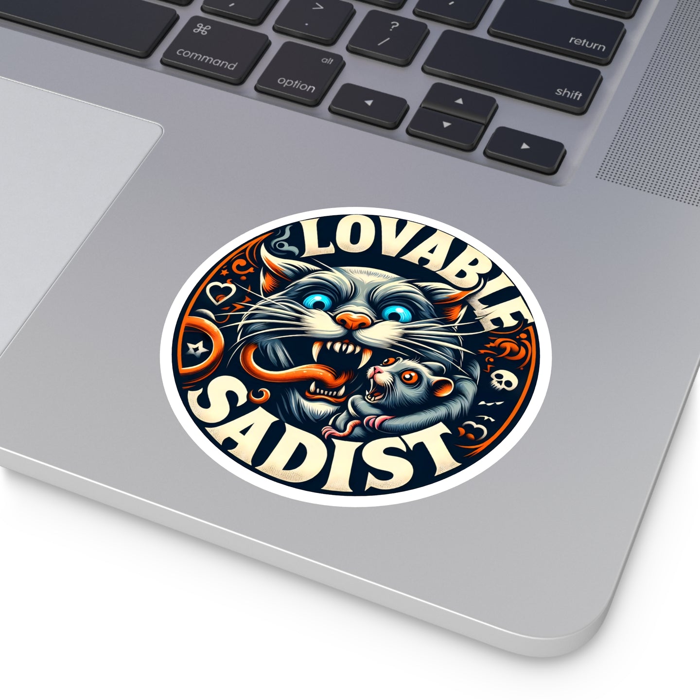 Lovable Sadist Cat Sticker