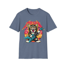 Load image into Gallery viewer, Hard Rock Kitty -- Pink -- On Gildan Softstyle T-Shirt
