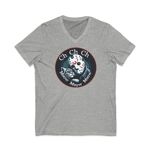 Jason Cat Lover T-Shirt on V-Neck