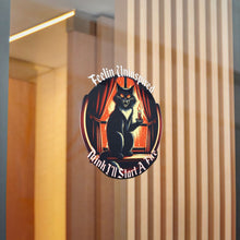 Load image into Gallery viewer, Dark Humor Cat Die-Cut Stickers, (DTF)
