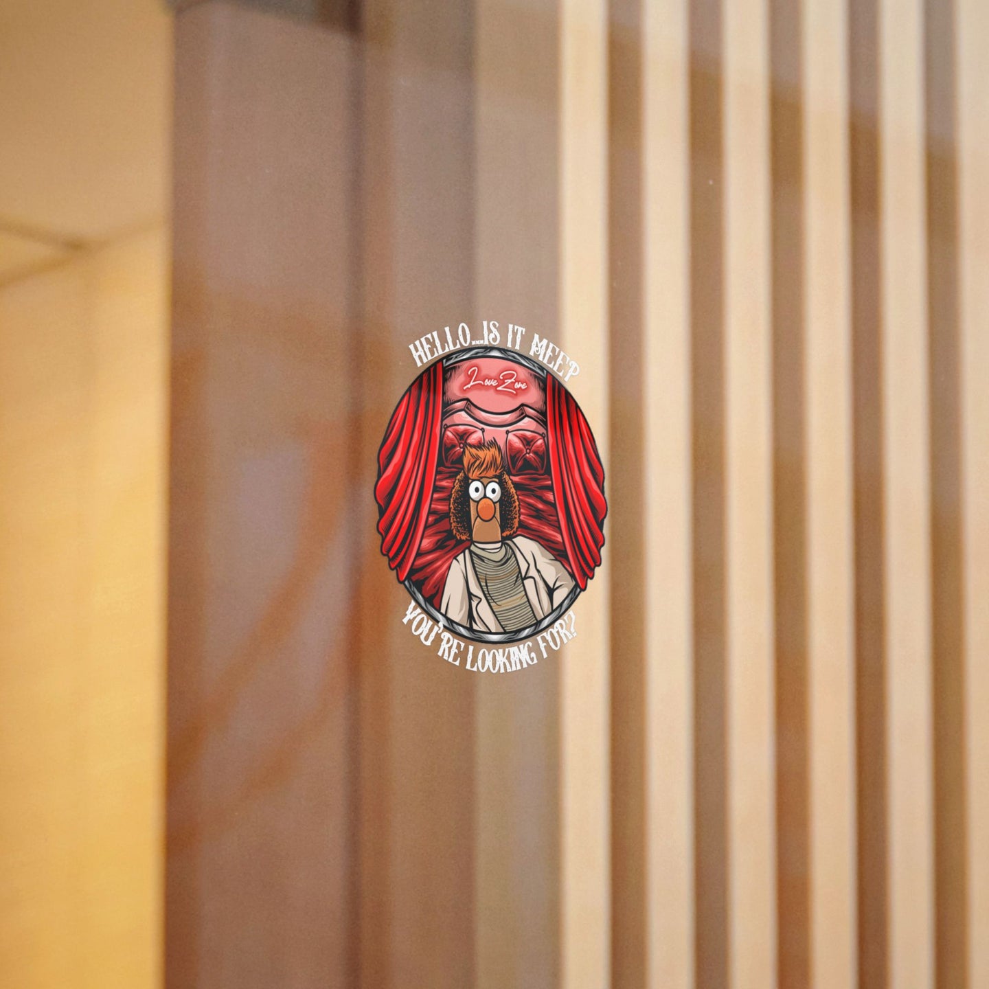 Hello Meeper Die-Cut Stickers, (DTF)
