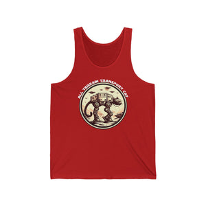 All Terrain Transport Cat on Bella+Canvas Tanktop