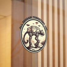 Load image into Gallery viewer, All Terrain Cat on Die-Cut Stickers, (DTF) (black font)
