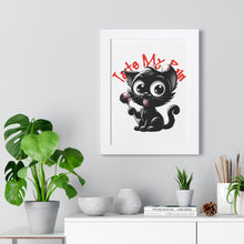 Load image into Gallery viewer, Taste My Pain Cat on Framed Poster
