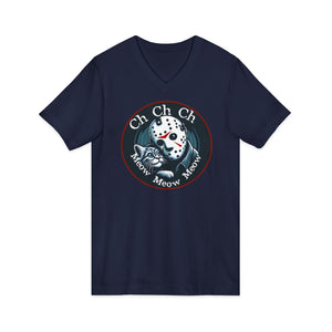 Jason Cat Lover T-Shirt on V-Neck