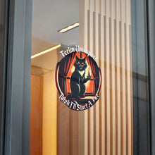 Load image into Gallery viewer, Dark Humor Cat Die-Cut Stickers, (DTF)
