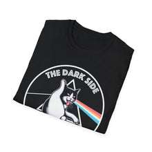 Load image into Gallery viewer, Dark Side of The Meow Tee on Softstyle
