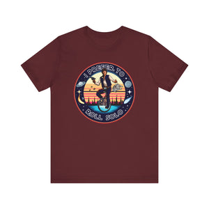 Han Solo Unicycle on Bella+Canvas Tee