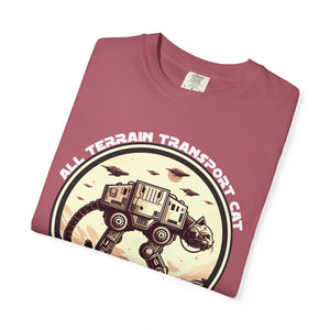 All Terrain Transport Cat on Comfort Colors T-Shirt