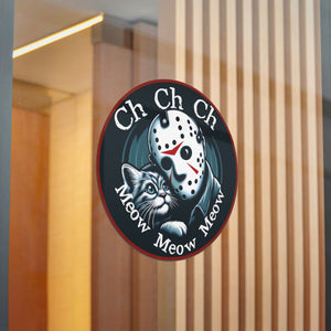 Jason Cat Lover Die-Cut Stickers (DTF)