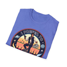 Load image into Gallery viewer, Han Solo Unicycle On Gildan Softstyle Tee
