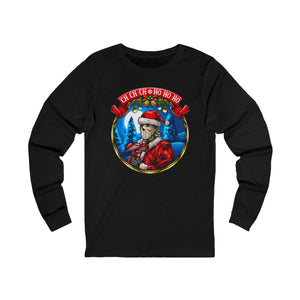 Santa Voorhees on Long Sleeve Comfort Tee