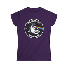 Load image into Gallery viewer, Dark Side of The Meow on Women&#39;s Softstyle T-Shirt
