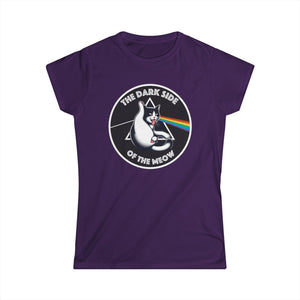 Dark Side of The Meow on Women's Softstyle T-Shirt
