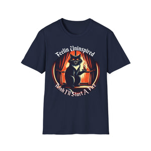 Dark Humor Cat Tee on Softstyle