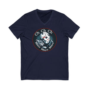 Jason Cat Lover T-Shirt on V-Neck