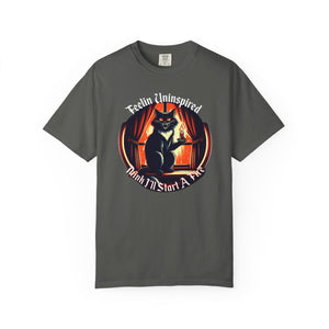Dark Humor Cat on Comfort Colors T-shirt